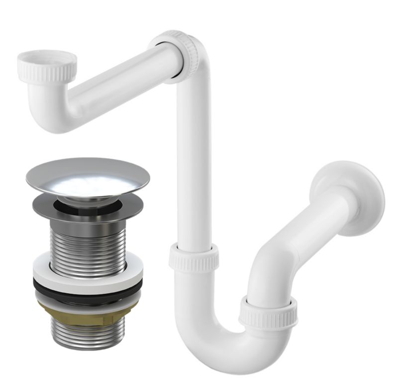 Syfon Umywalkowy Korek Klikklak Granitan Chrom Bez Przelewu 1 szt.