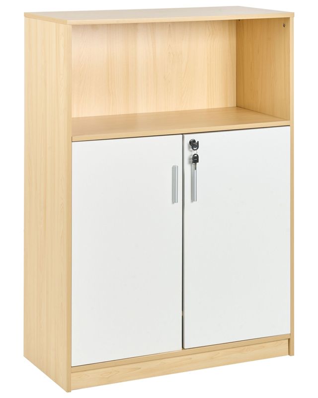 Szafka biurowa Zehna Jasny brąz/ biały 1 szt.