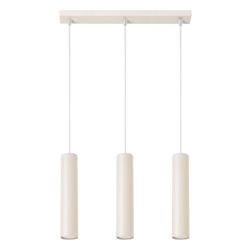Lampa wisząca Sollux Lighting Lagos 4696 beżowa nowoczesna 3xGU10 x 1 szt.