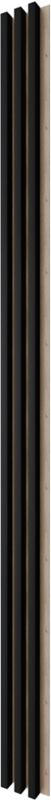 Lamel ścienny Stegu 275 x 17,6 cm dąb/czarny 3 elementy