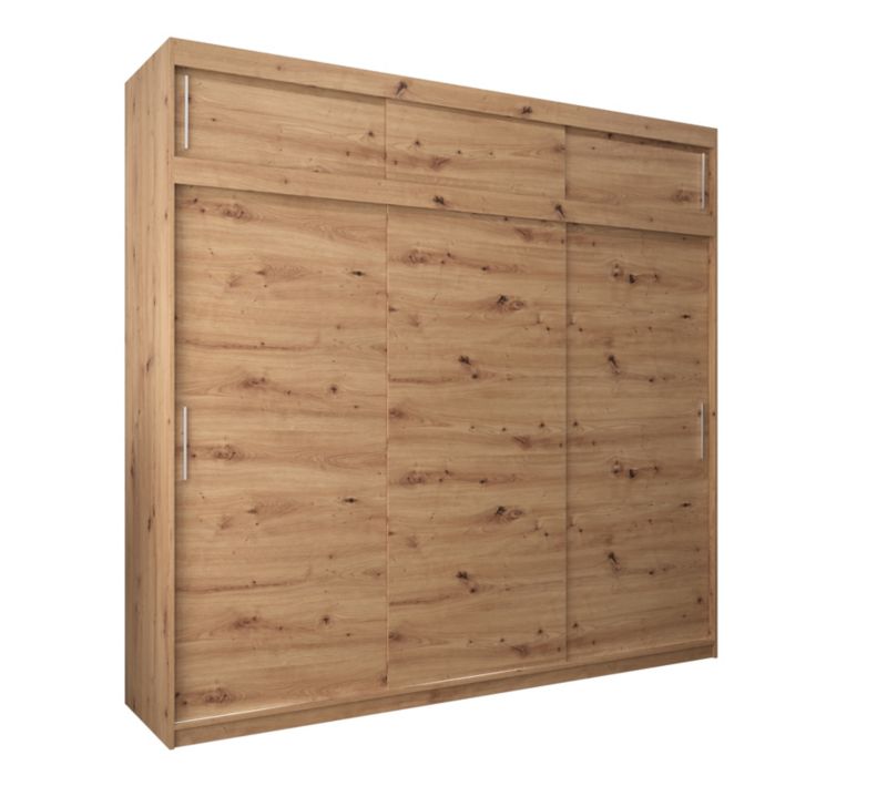 Szafa przesuwna Garderoba Abiks Tokyo 250 artisan + artisan z nadstawką 1 szt.