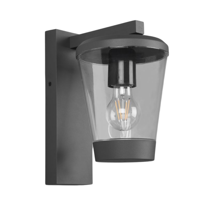 Kinkiet ścienny zewnętrzny Trio Cavado antracyt 1 x E27 x IP44 wym: 28 x 16 x 16 cm - 1 szt.