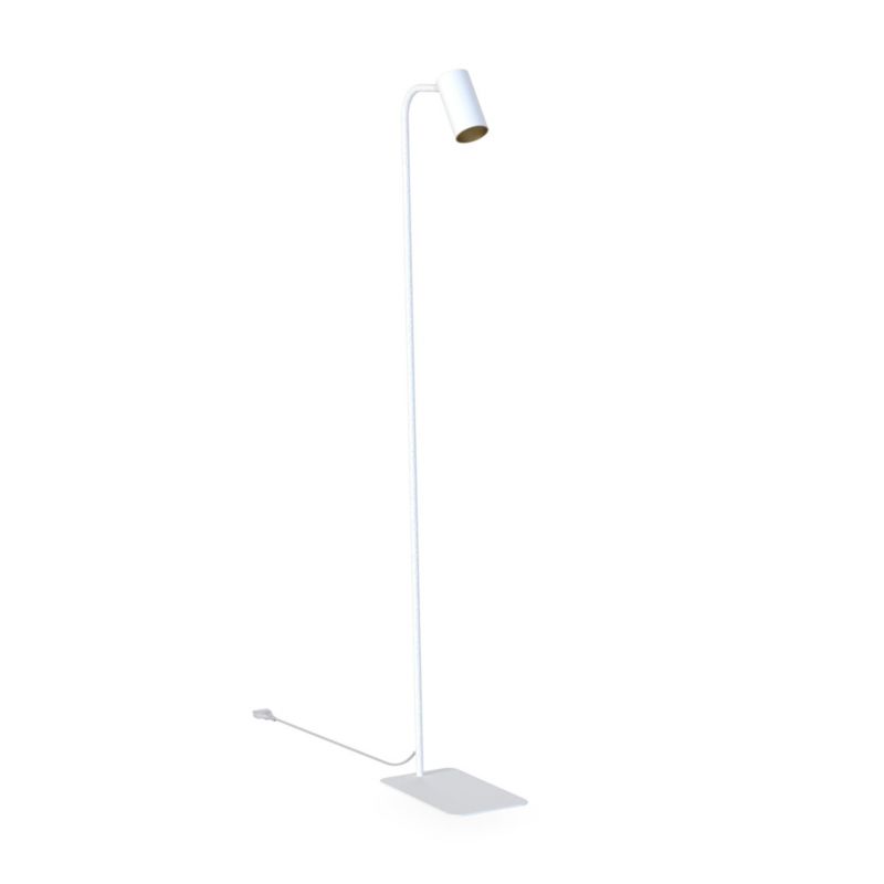 Lampa podłogowa stojąca Nowodvorski Lighting Mono biała reflektorek 1 x GU10 x 10W wym: 130 x 24 x 27 cm - 1 szt.