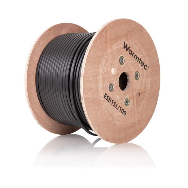 Przewód grzejny kabel grzewczy przeciwoblodzeniowy samoregulujący Warmtec 15W/m 100m 1500W ESR15L 1szt.