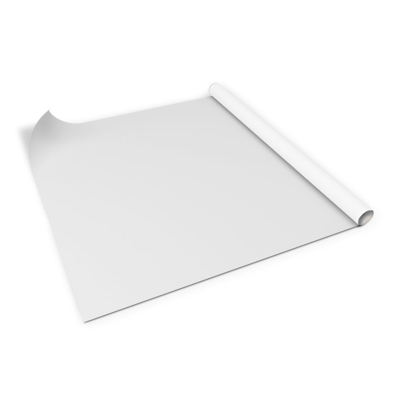 Samoprzylepna okleina meblowa Tulup pcv Biała 100x50 cm