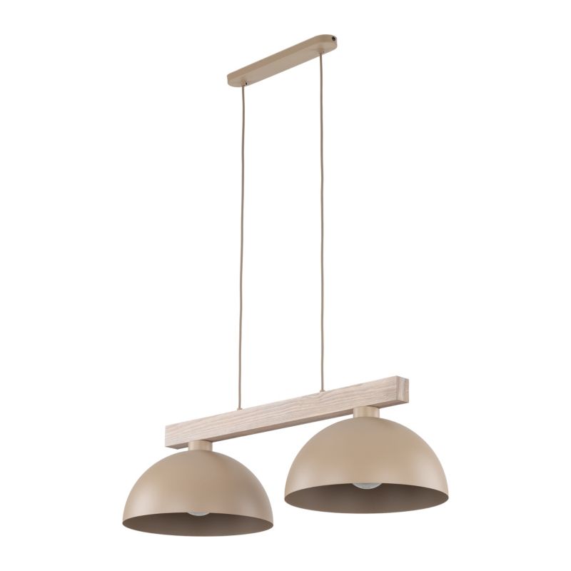 Lampa wisząca TK Lighting Oslo Sabia 2 x E27 beżowa