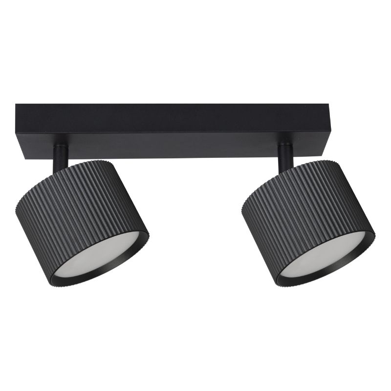 Lampa punktowa, DPM, 2 x GX53, czarna, 1szt