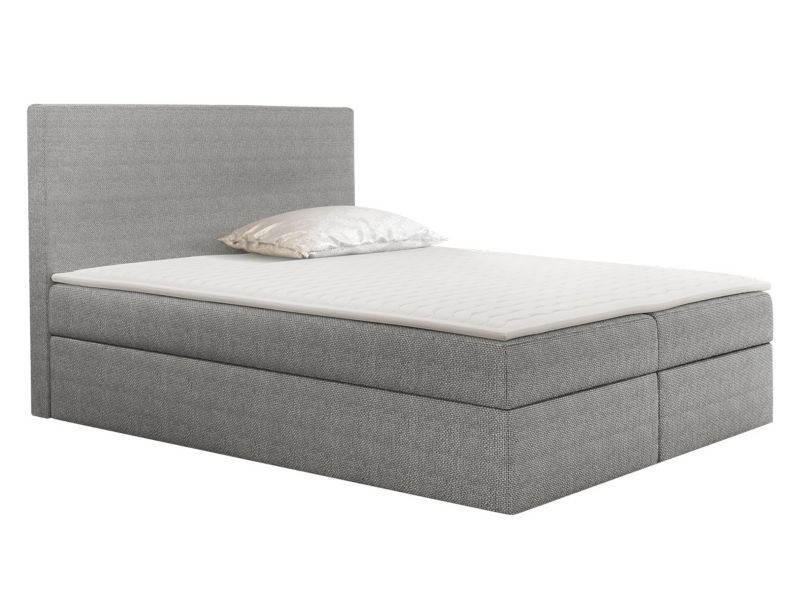 Łóżko kontynentalne MIRJAN 24 Basic 200x200 strukturalny popiel 1 szt.