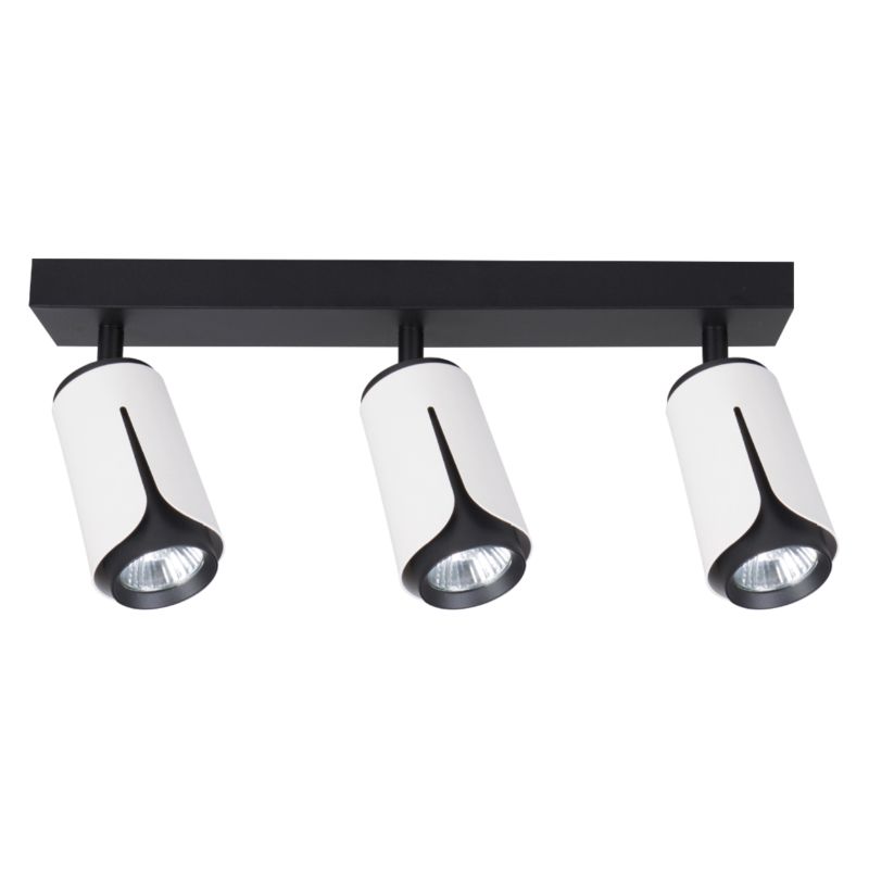 Lampa punktowa 3 x GU10, DPM, biało-czarna, 1szt