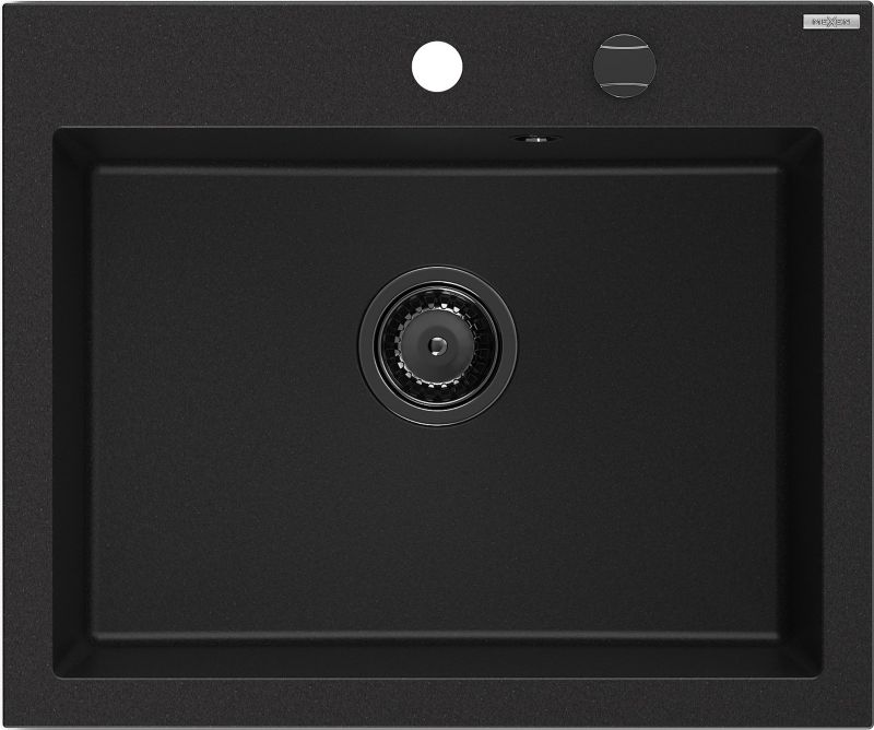 Zlewozmywak wpuszczany Mexen Elix czarny 600x500 mm - 6525601005-77-B