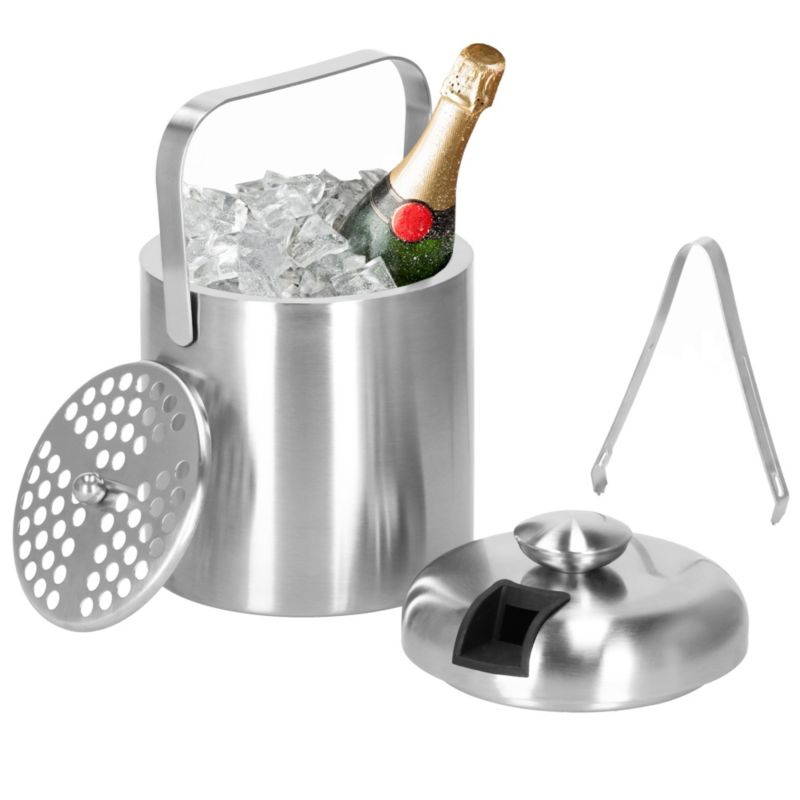 Wiaderko do lodu cooler + szczypce Springos 1,3L 1 kpl.