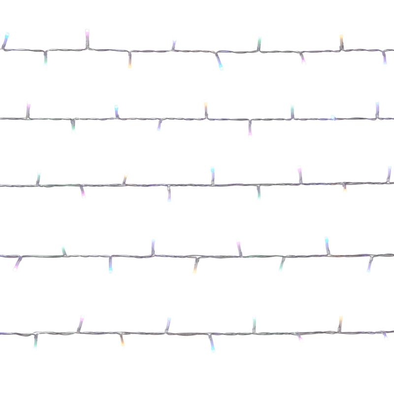 Lampki wewnętrzne 120 LED tęcza