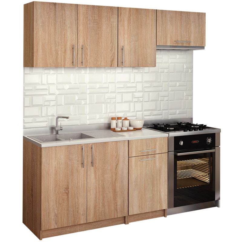 Zestaw mebli kuchennych Drewmex Dalia3 Dąb Sonoma 180cm 1 szt.