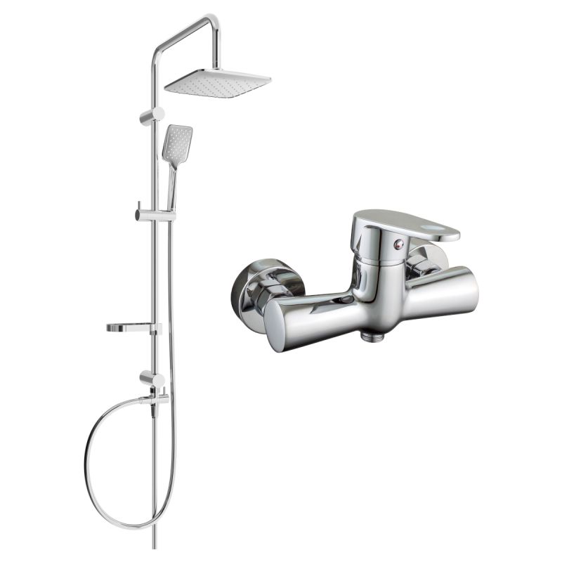 Zestaw prysznicowy natynkowy Mexen Kama chrom 1 szt.