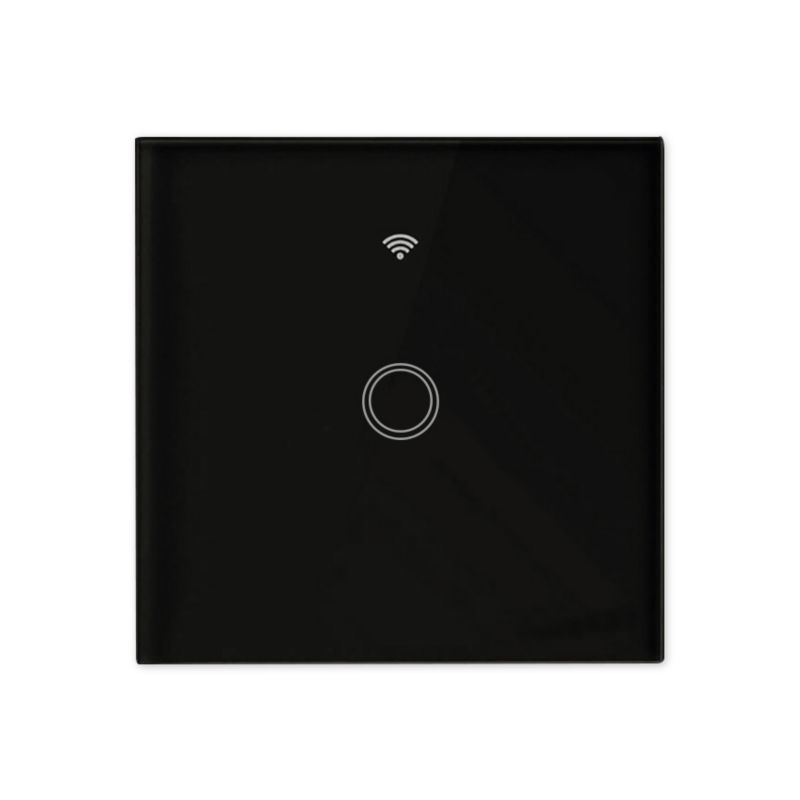 Włącznik dotykowy WiFi MasterLED szklany czarny IP54 3-300W Smart Life 1 szt.