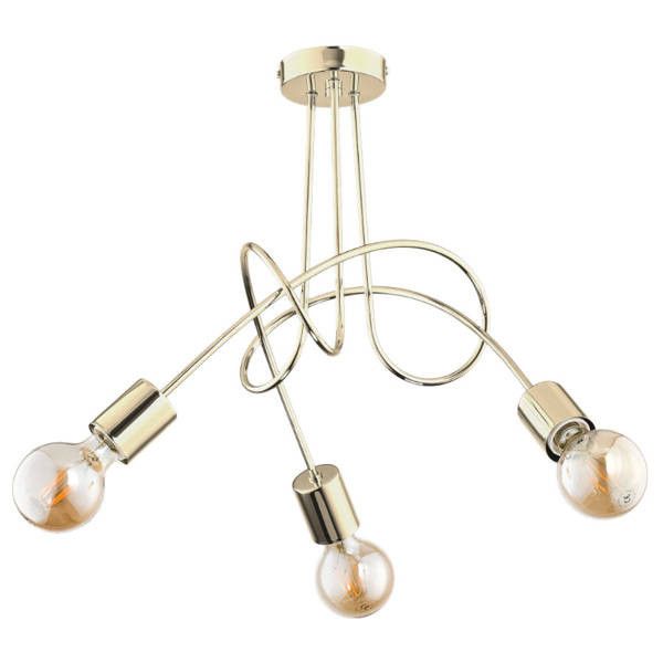 Lampa sufitowa wisząca Alfa Tango 3138 złota dekoracyjna 3xE27 x 15W 1 szt.