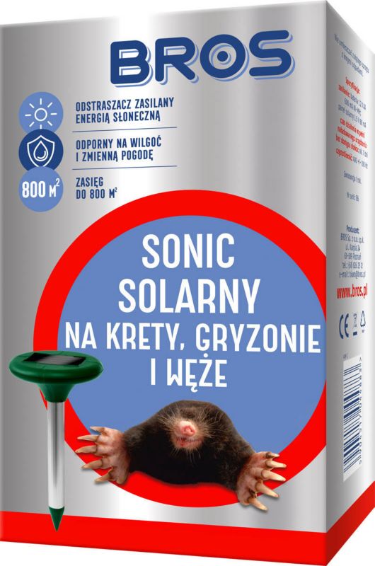 Odstraszacz kretów Bros Sonic solarny