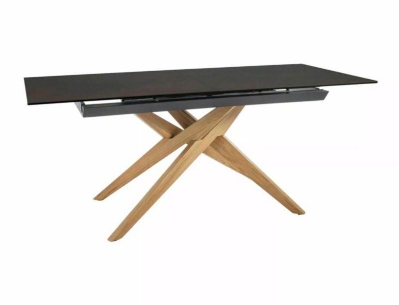 Stół Signal rozkładany LORETO CERAMIC 180(230)x90 brązowy mat/dąb 1 szt