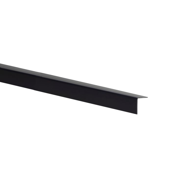 Kątownik PVC gładki 2600 x 20 x 20 x 1 mm atracyt mat