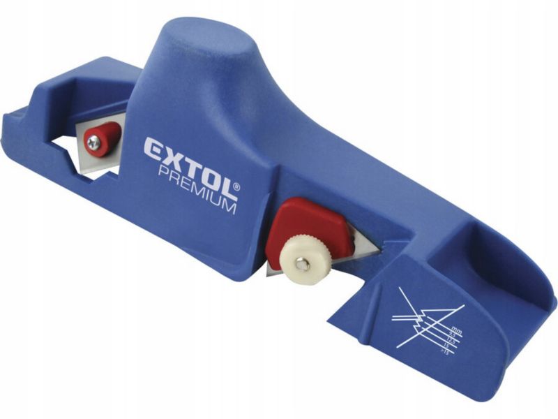 Strug ręczny Extol Premium z ostrzem kątowym do kartongipsu do fazowania