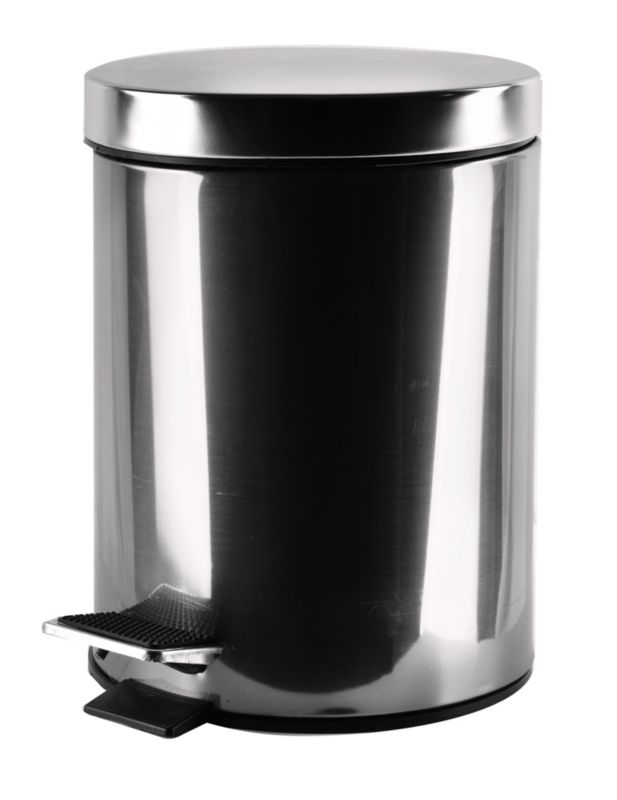 Kosz na śmieci BathLab ZAC 27 x 27 x 20 cm srebrny 1 szt.