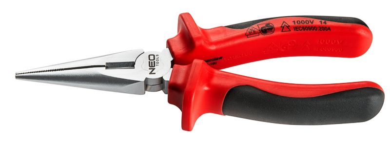 Szczypce NEO wydłużone proste izolowane 160mm 1000V 01-053 1szt.