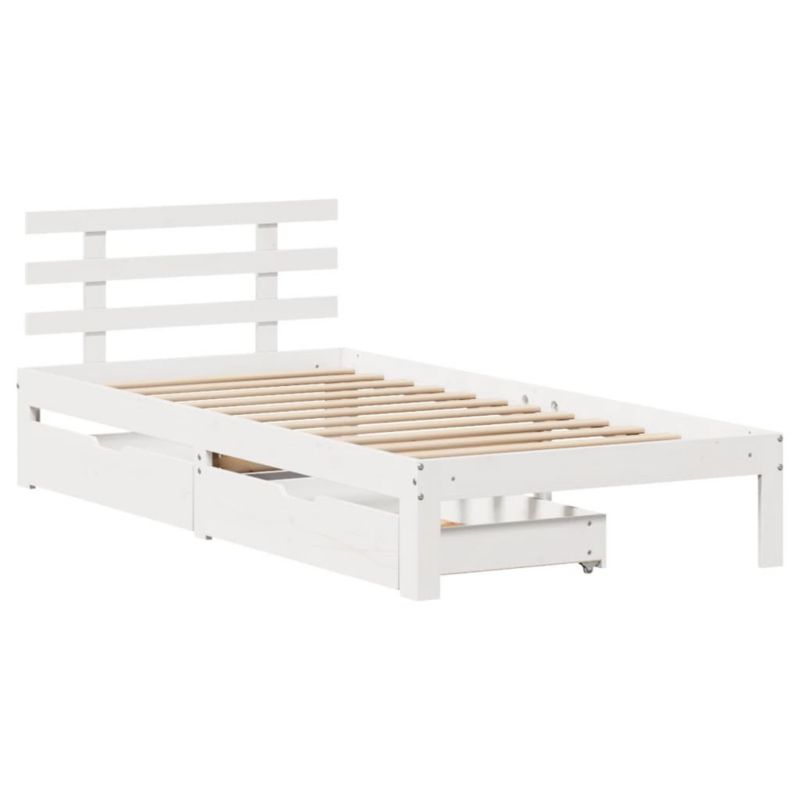 Łóżko drewniane WaszeMeble 90x200 cm biała WM-3302005 1 szt.