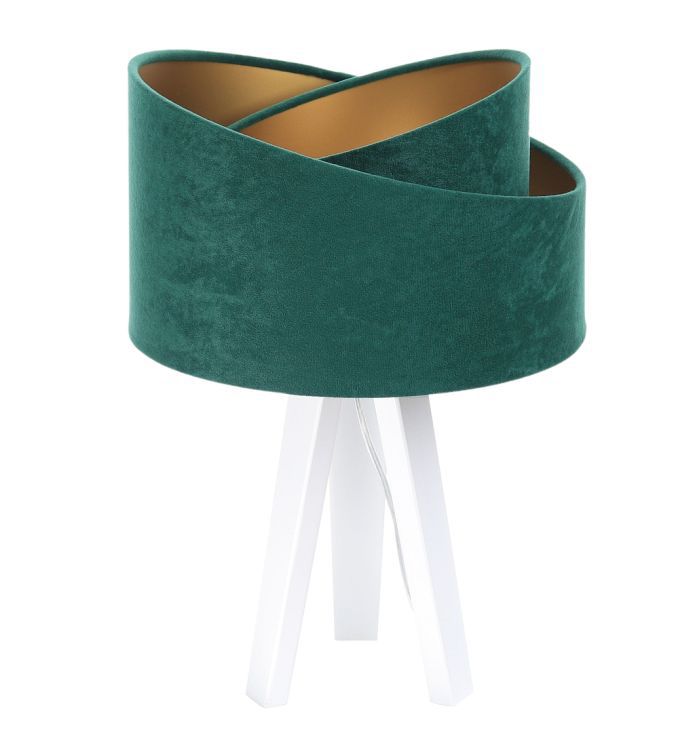 Lampa Bps Koncept stołowa GEMSTONE zielona/złota/biała 1 szt