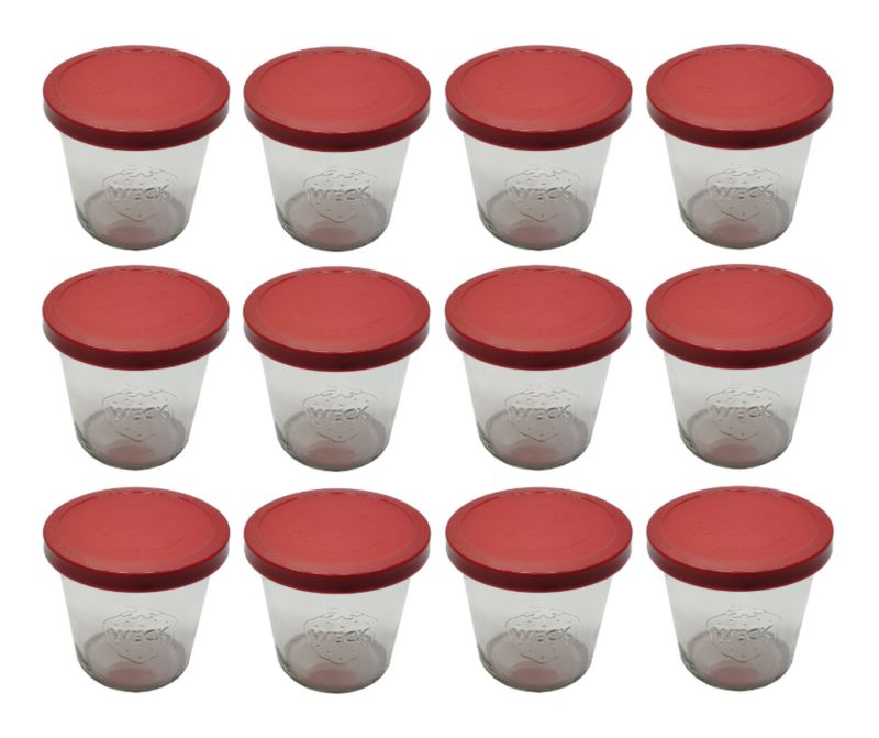 Słoiki MODO24 Weck 580 ml fi 100 mold silikonowe wieka 12 kpl.