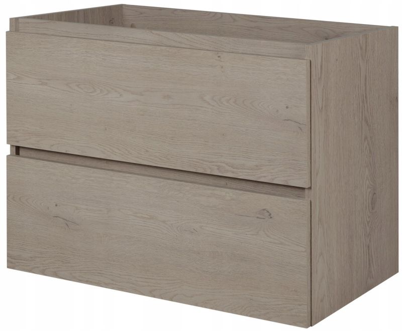 Szafka pod umywalkę Furnidea 80 cm dąb ciemny wisząca Simple 1 szt.