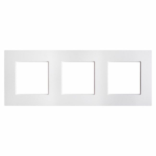 Ramka potrójna Polmark Tarnów Rosa biała