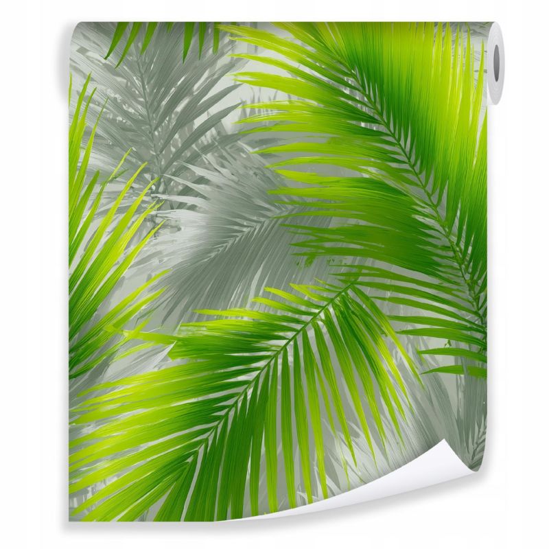 Tapeta WALLARENA Do Sypialni Salonu Na Flizelinie Liście Abstrakcja Tropikalne Zielony 50x1000 cm T15779VE 1 szt.