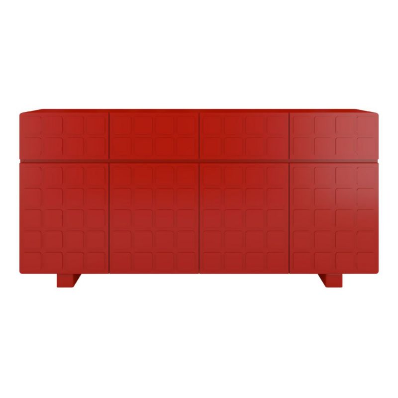 Komoda z frontami 3D Skandica CUBO long bordowy 169cm 1 szt.