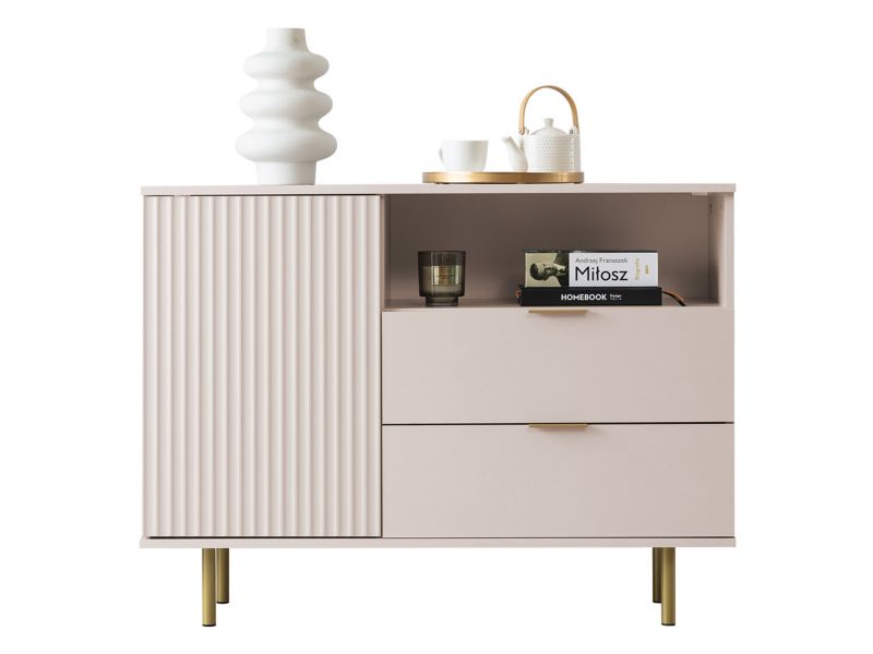 Komoda MIRJAN 24 z szufladami Nubia K1D2SZ kaszmir 1 szt.