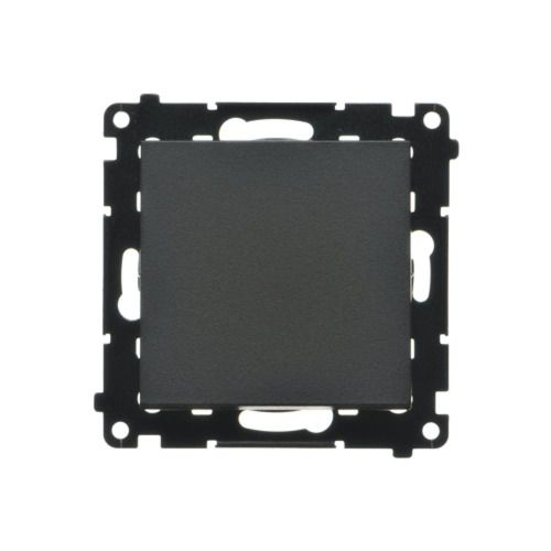 Łącznik schodowy bez piktogramu Simon 55 czarny mat szybkozłącza 1 szt.