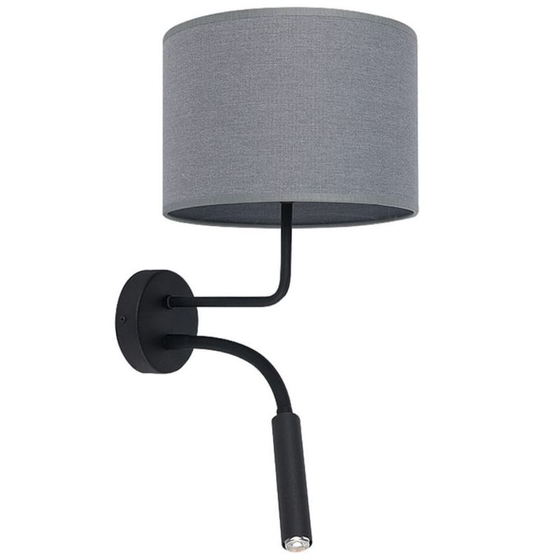 Kinkiet ścienny Nowodvorski Lighting Hotel czarno-szary hotelowy 2 x E27 x 20W IP20 wym: 50 x 22 x 16 cm - 1 szt.