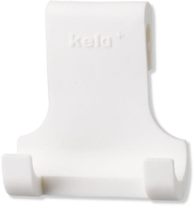 Wieszak na ręcznik Kela Tim silikonowy biały, 8,5x4x9,5 cm, 1 szt.