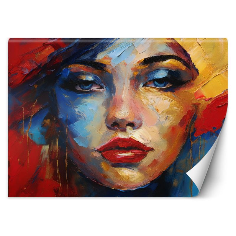 Fototapeta Feeby Kobieta Twarz Kolorowy 150x105 1 szt