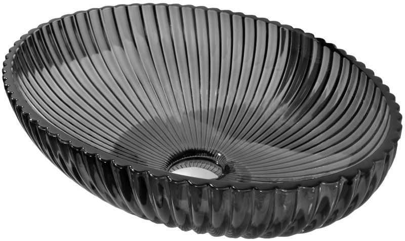 Umywalka nablatowa Mexen Zira czarna 53 x 35 cm 1 szt.