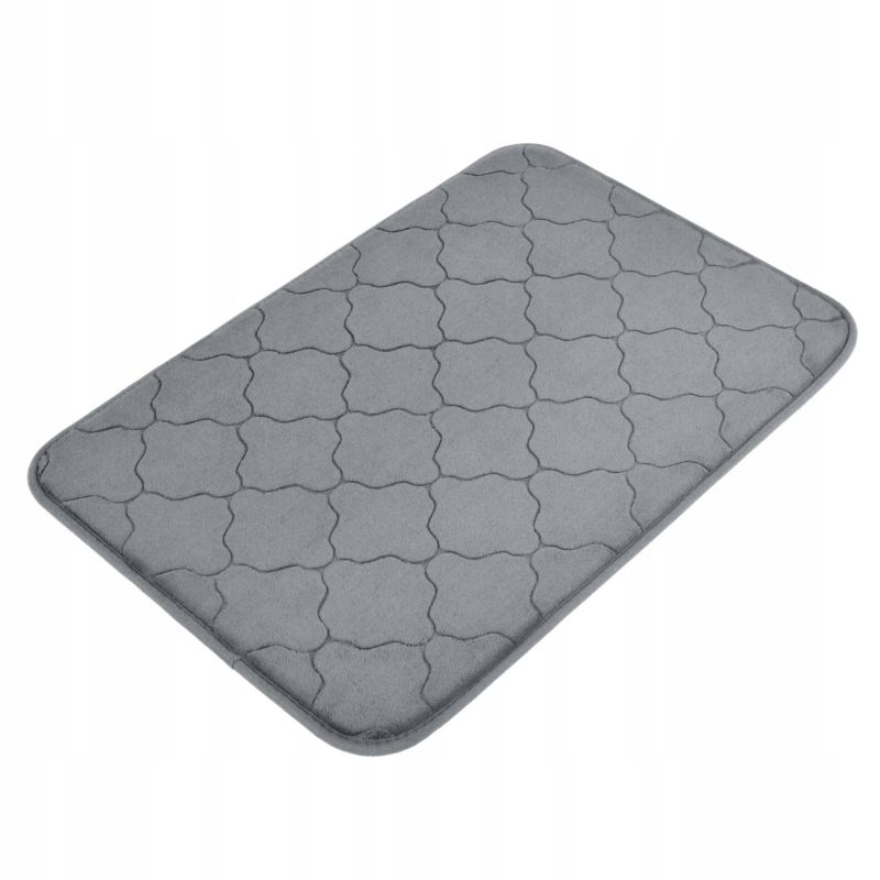 Dywanik łazienkowy Rodeno 40x60 cm antypoślizgowy szary 1 szt.