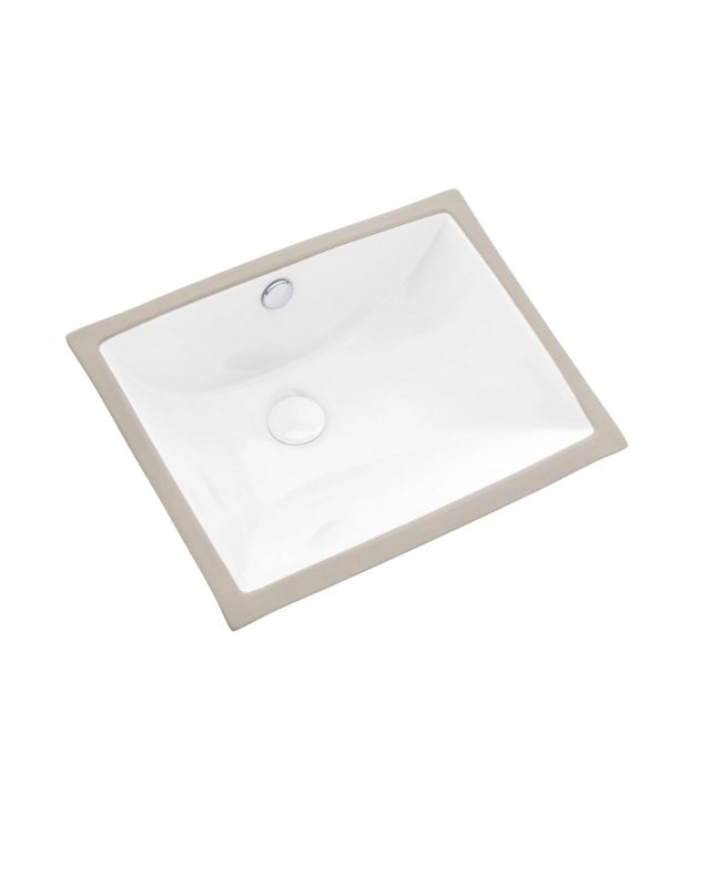 Umywalka podblatowa Uptrend TREMO biały połysk, z przelewem 1 szt.