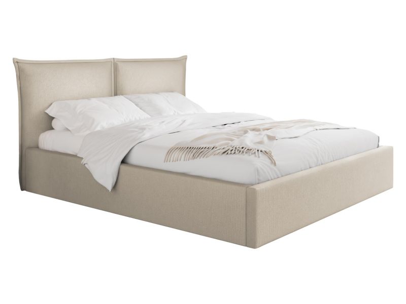 Łóżko tapicerowane MIRJAN 24 Pirkun 140x200 kość słoniowa 1 szt.