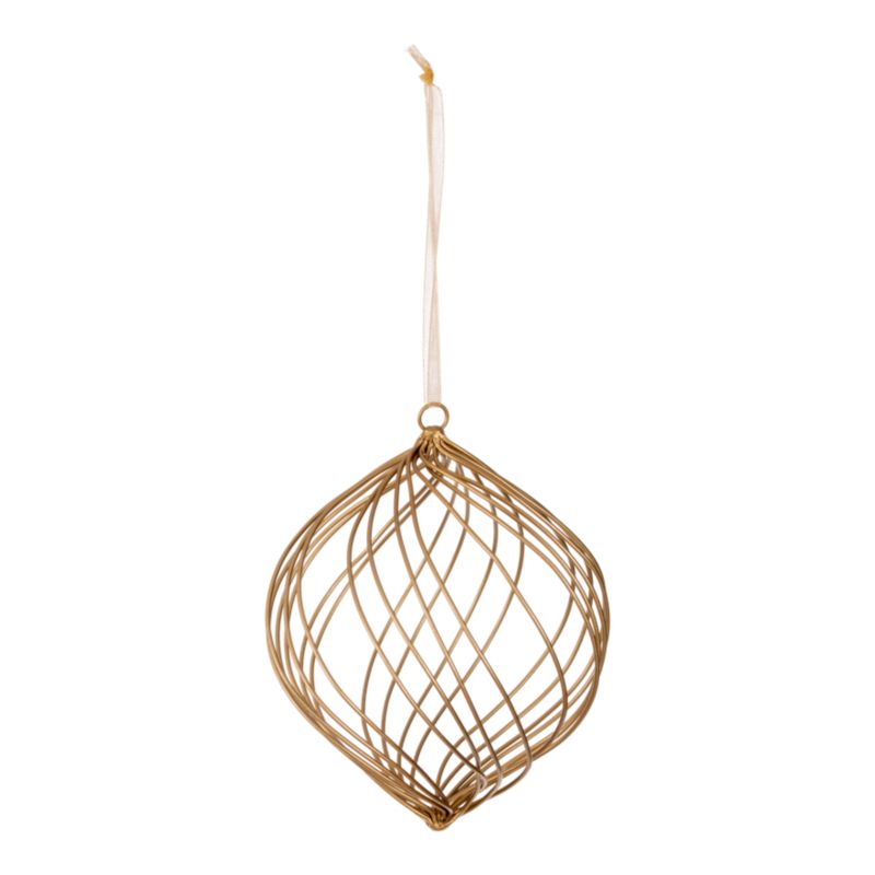 Bombka druciana cebula złota