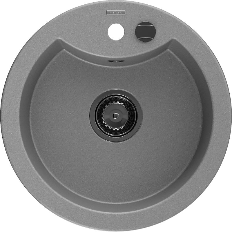 Zlewozmywak wpuszczany Mexen Diego 1-komorowy Szary 488x488 mm - 6512481000-71-G 1 szt.