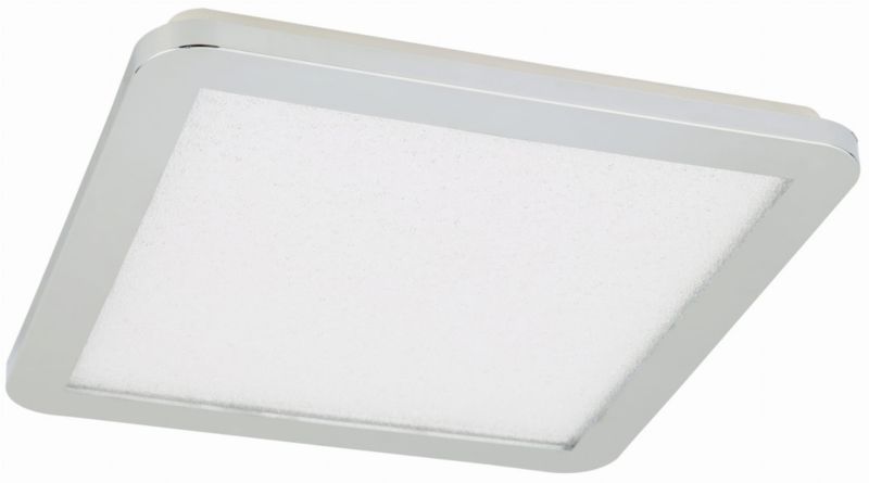 Plafon sufitowy nowoczesny Candellux Nexit chromowany przezroczysty LED 24W 3000K 1950lm IP44 wym: 2 x 40 x 40 cm akryl - 1 szt.