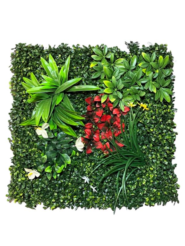 Sztuczny Żywopłot Trawa Panel Dekoracyjny Osłona Texas SLR 009 Zestaw 50 x 50 cm 4szt.