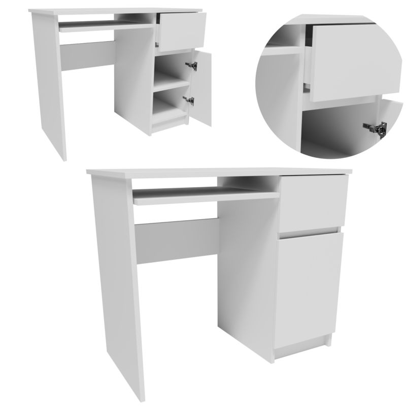 Biurko Matkam prawe PIKPRABIA szafka biały 1 szt.