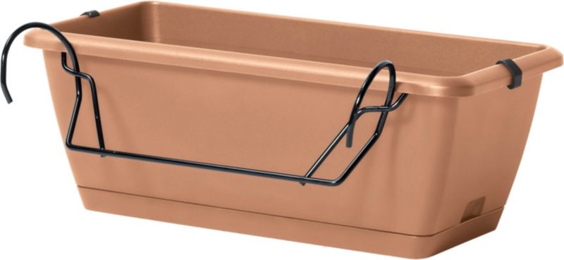 Skrzynka plastikowa z uchwytem Respana 40 cm terakota