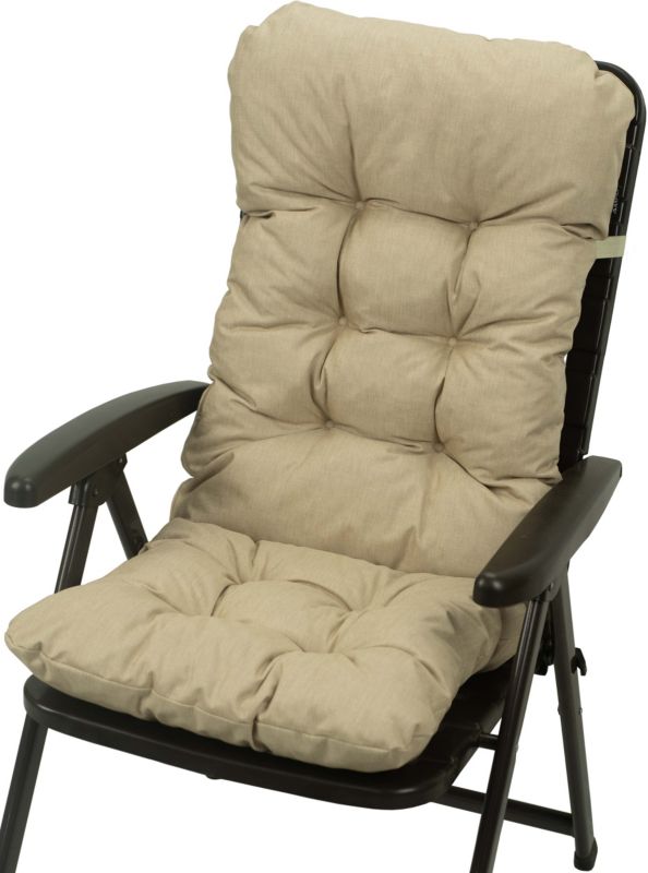 Poduszka na krzesło ogrodowe fotel AMPO beżowy UV 1 szt.