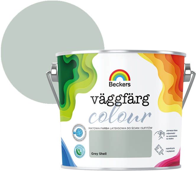 Farba kolorowa Beckers Vaggfarg Colour grey shell 2,5 l